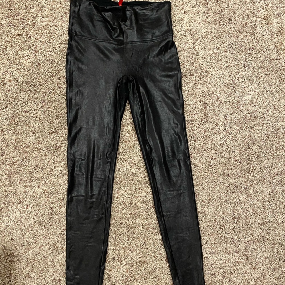 Liquid leather Spanx leggings